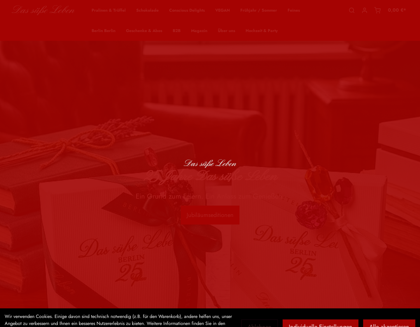 Aktuelle Website-Vorschau von Das Süße Leben - De Brito & Deserri GbR