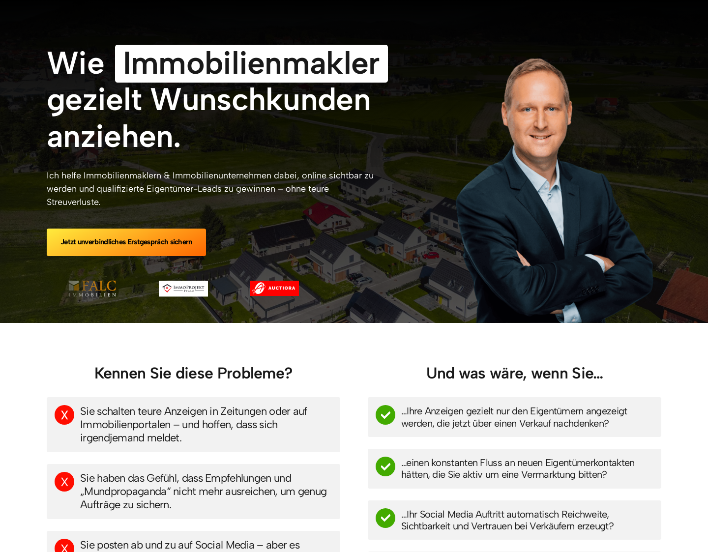 Aktuelle Website-Vorschau von Eyecatcher Marketing